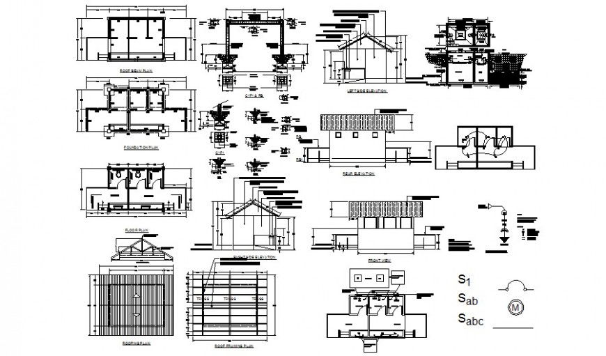 Drawings details of toilet design 2d view elevation plan and section dwg file