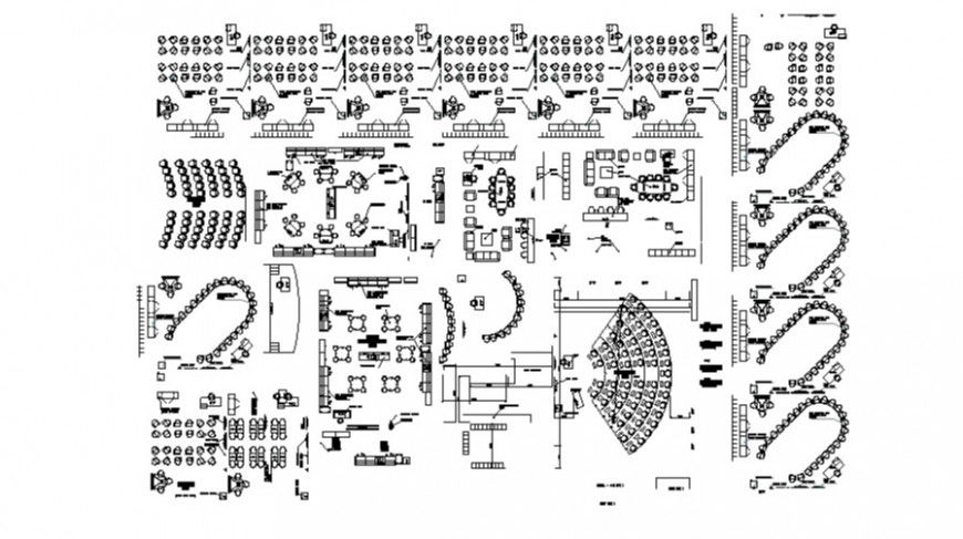 Drawings details of various furniture units 2d view elevation dwg file