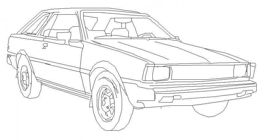 Drawings details of vehicle blocks autocad software file