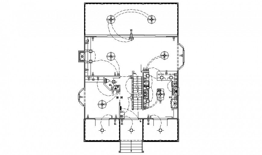 Drawings of building electrical layout details autocad file