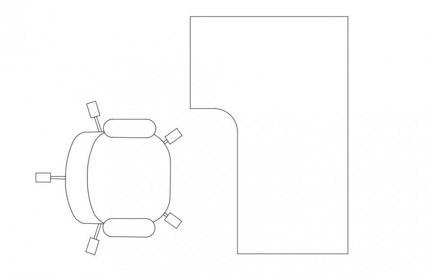 DWG Elevation of Furniture Blocks for Interior CAD Design