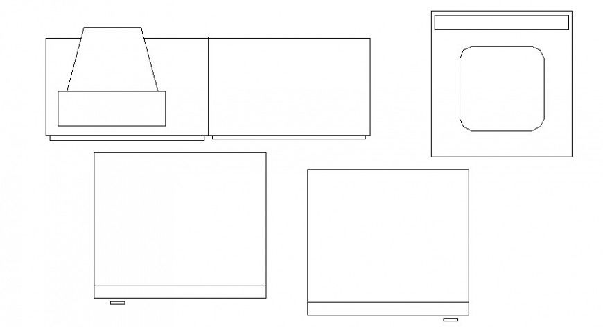 Drawings of furniture desks blocks elevation autocad softwrae file