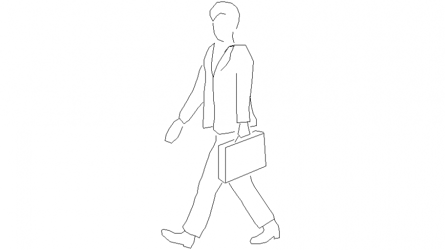 Drawings of men 2d view people block autocad software file