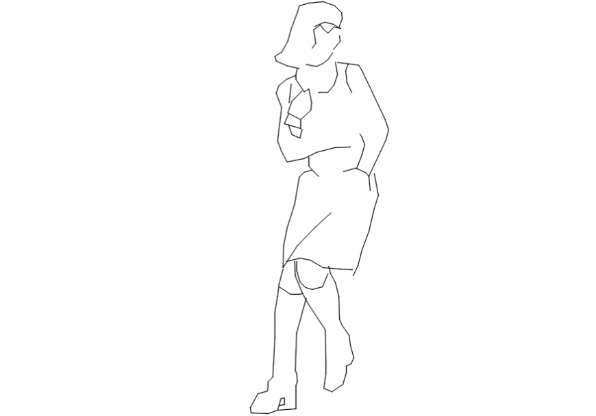 Drawings of people units blocks autocad software file