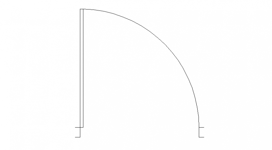 Drawings of single door blocks plan autocad file