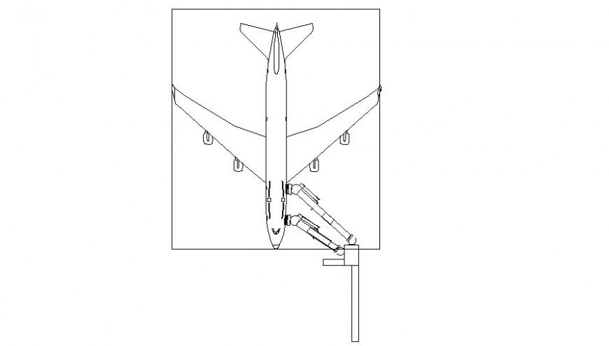 Drawings of transportation units airplane autocad software file
