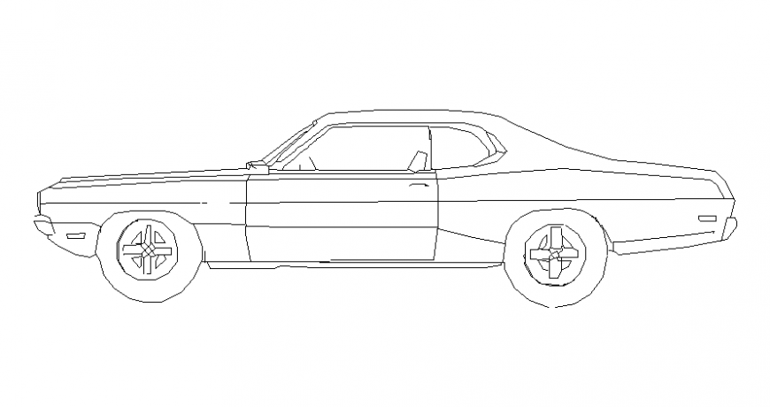 Drawings of transportation units blocks car autocad file