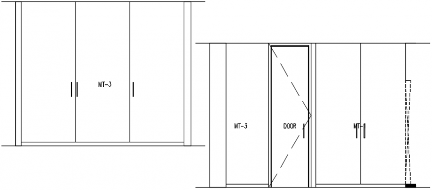 Drawings of wardrobe furniture blocks elevation dwg file