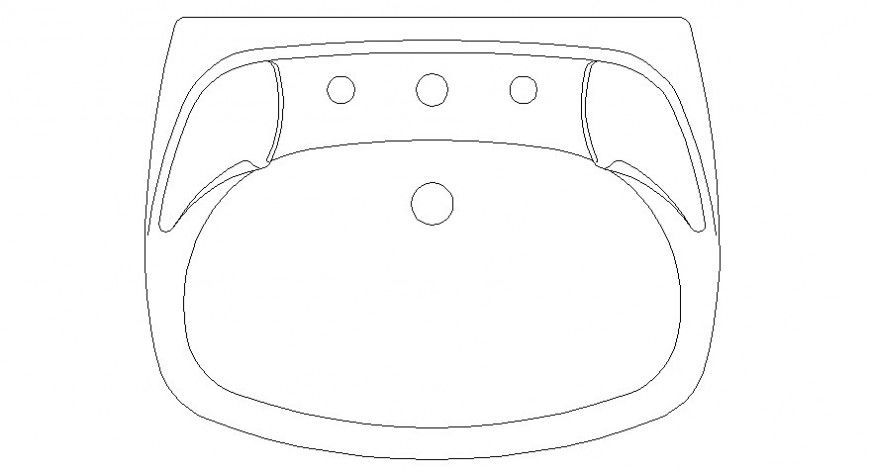 Drawings units of sanitary blocks of washbasin dwg autocad file