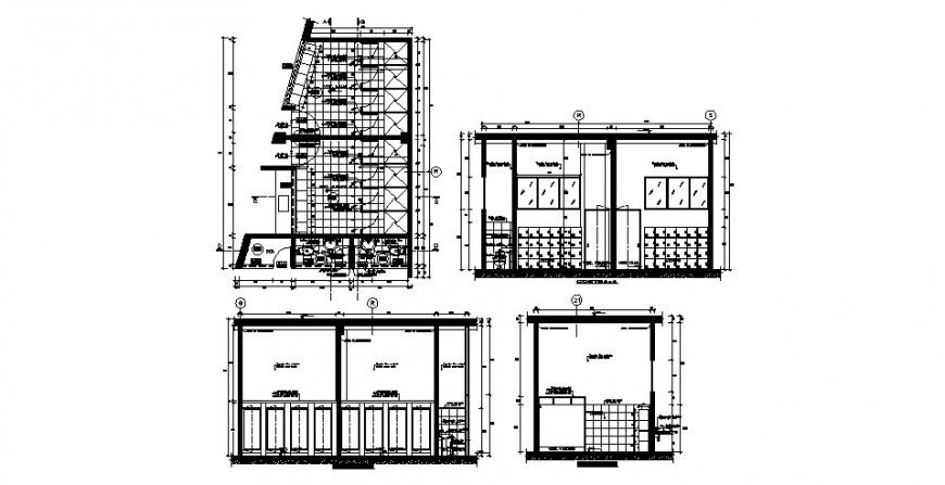 Dressing unit construction detail drawing in dwg AutoCAD file.