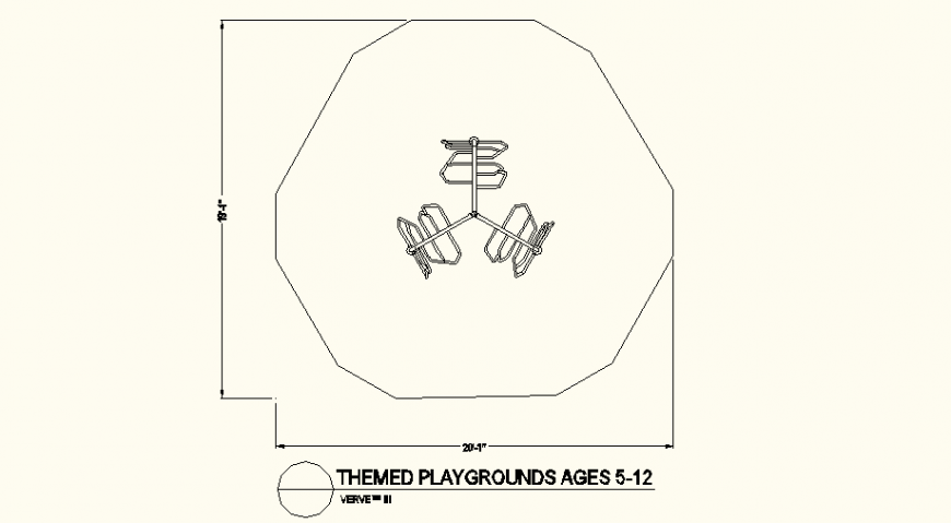 Dual park detail spiral shape themed park layout file