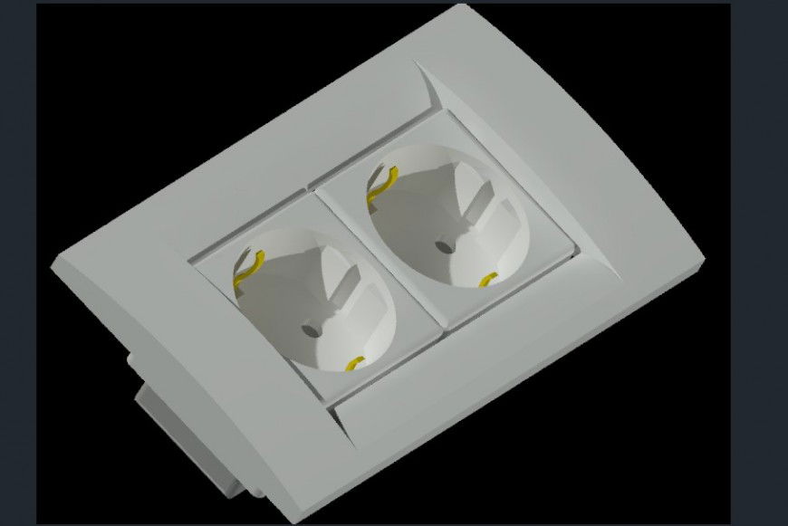 Dual washbasin units 3d model CAD drawings dwg AutoCAD file