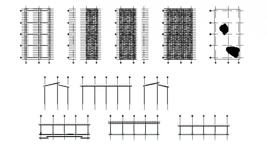 Duplex house cover plan and auto-cad details dwg file