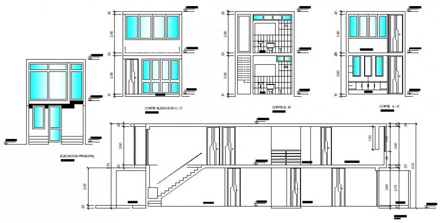 Duplex housing detail working drawing in dwg AutoCAD file.