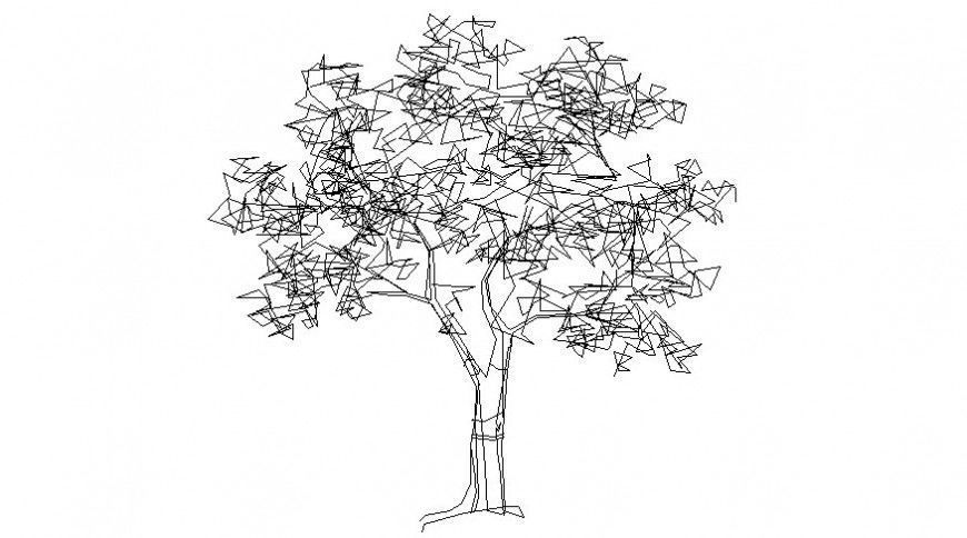 DWG file of 2d cad plant elevation blocks