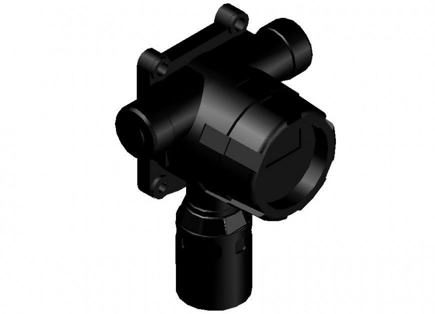 Dwg file of 3d view of camera.