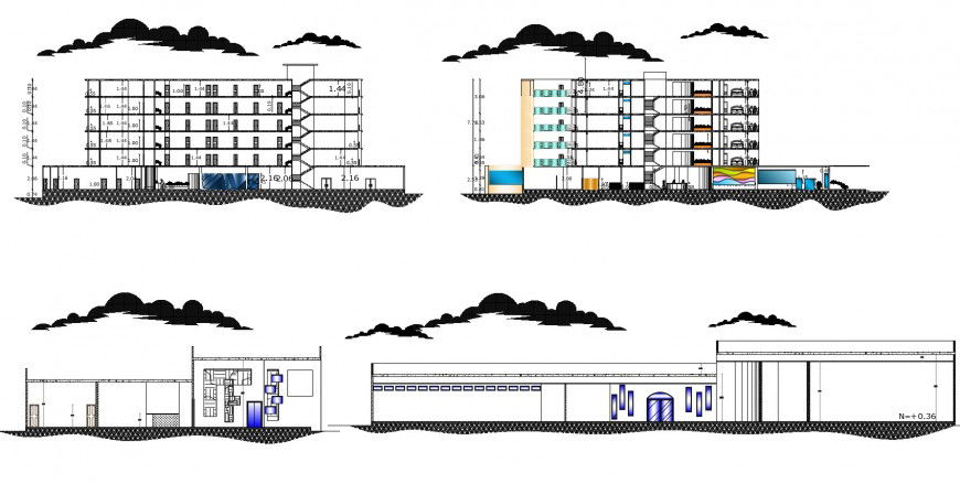 Dwg file of 5 star hotel details unit