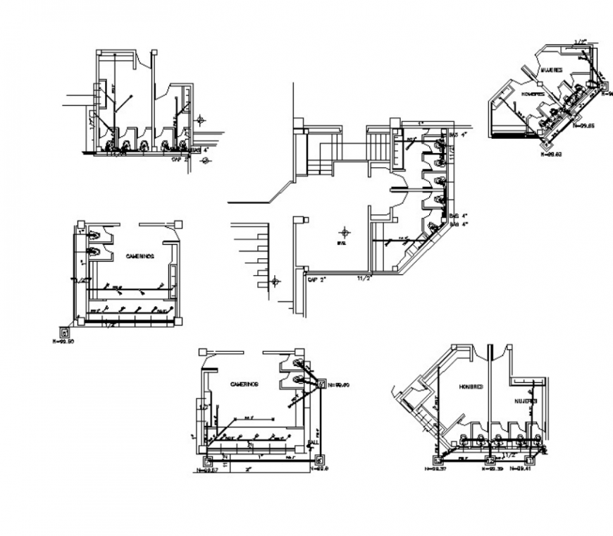dwg file of double court coliseum details