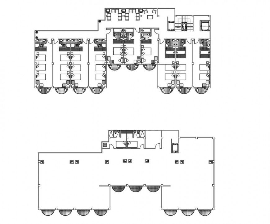 dwg file of four-star hotel 2d details