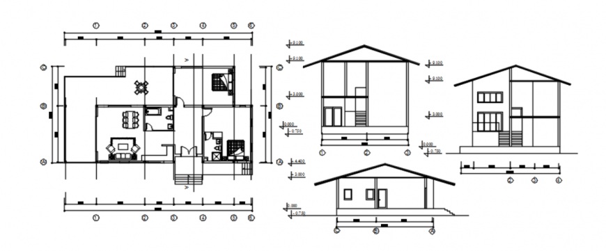 DWG file of new house 2d details AutoCAD file