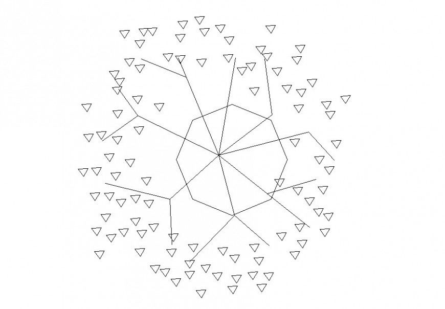 Dwg file of tree block 2d plan