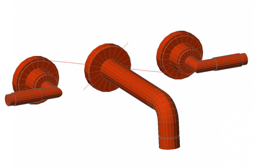 Dynamic 3d tap design cad drawing details dwg file