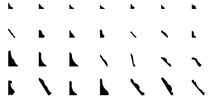 Dynamic cornices for decoration cad blocks details dwg file