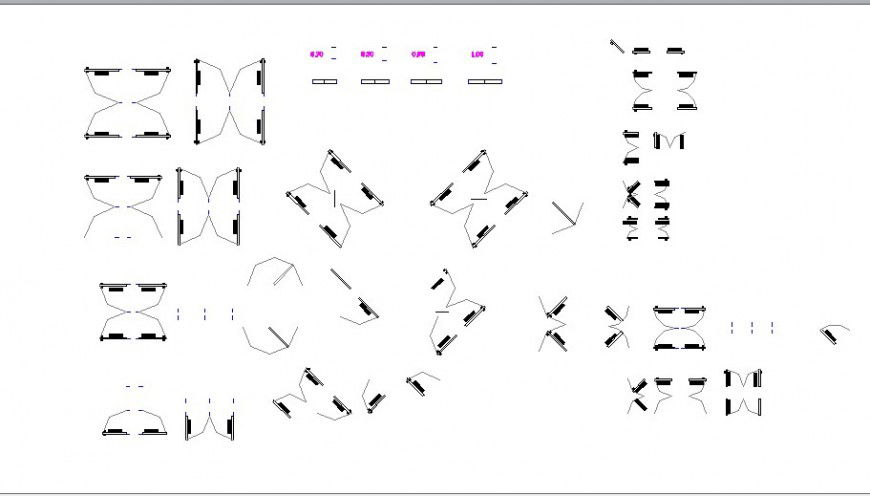 Dynamic Indoor Door and Window Blocks in AutoCAD DWG Drawing