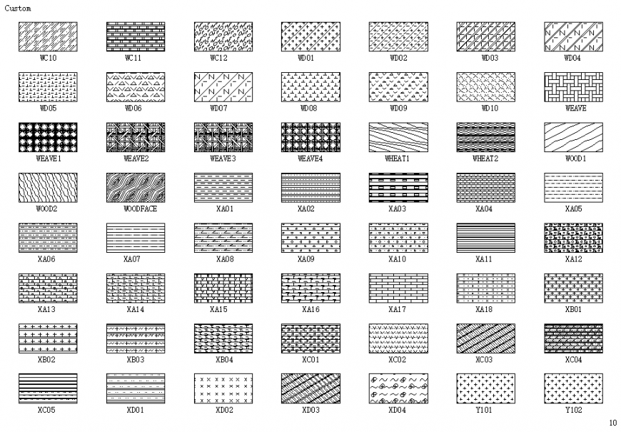 Dynamic interior tile design block cad drawing details dwg file