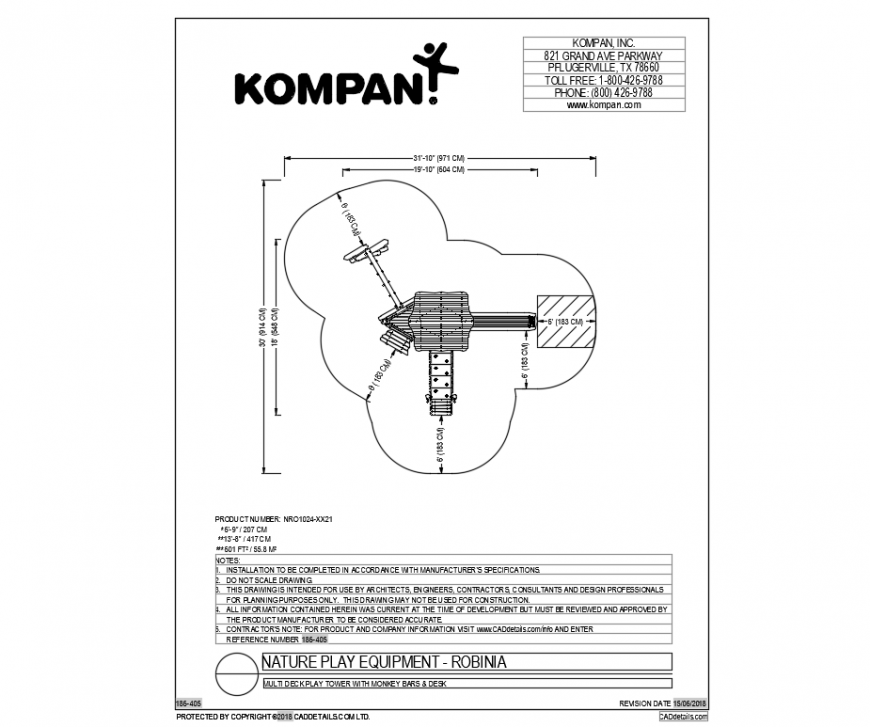 Dynamic nature play equipment cad drawing dwg file