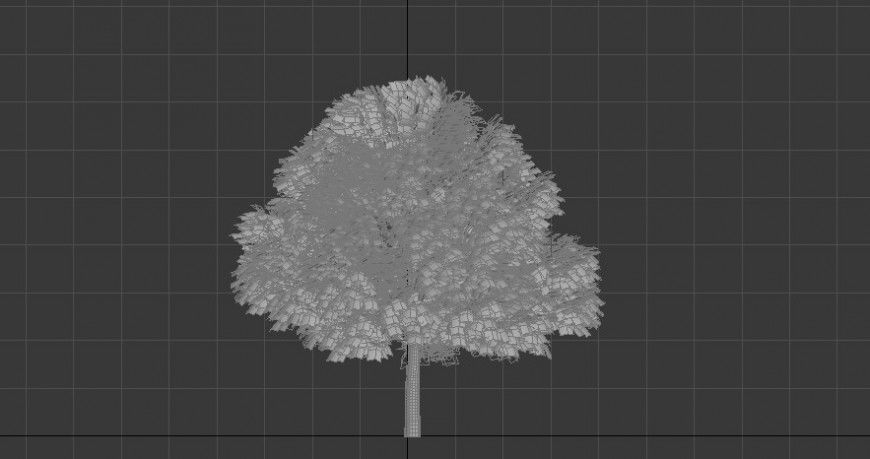 Dynamic neem tree 3d block elevation drawing details max file