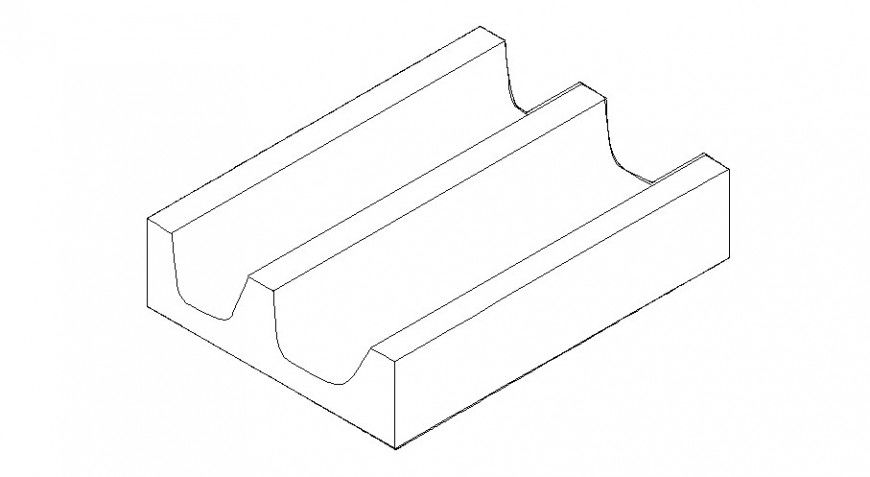 Dynamic roof tile elevation block cad drawing details dwg file