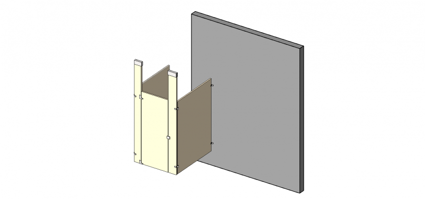 Dynamic single cabin 3d drawing details skp file