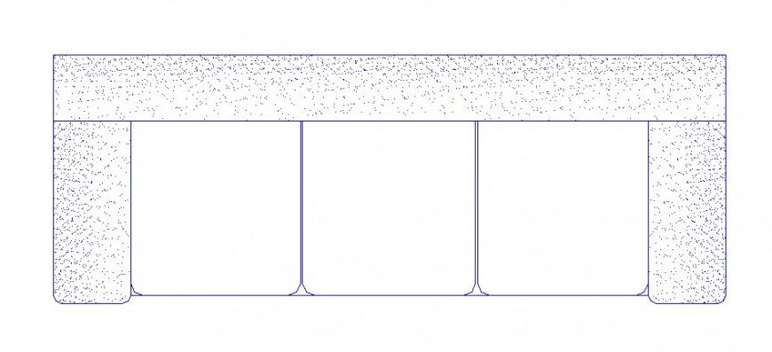 Dynamic Sofa Set Top View & Elevation CAD DWG File