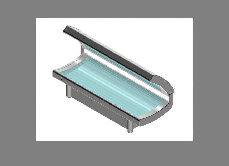 Dynamic sun bed 3d drawing details max file