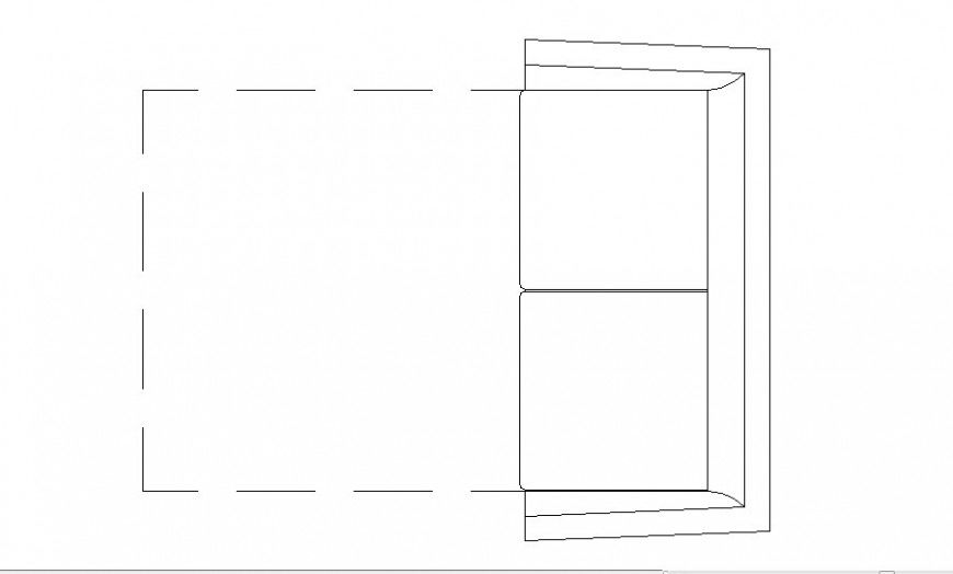 Dynamic Two-Seater Sofa Set 2D Elevation CAD Blocks