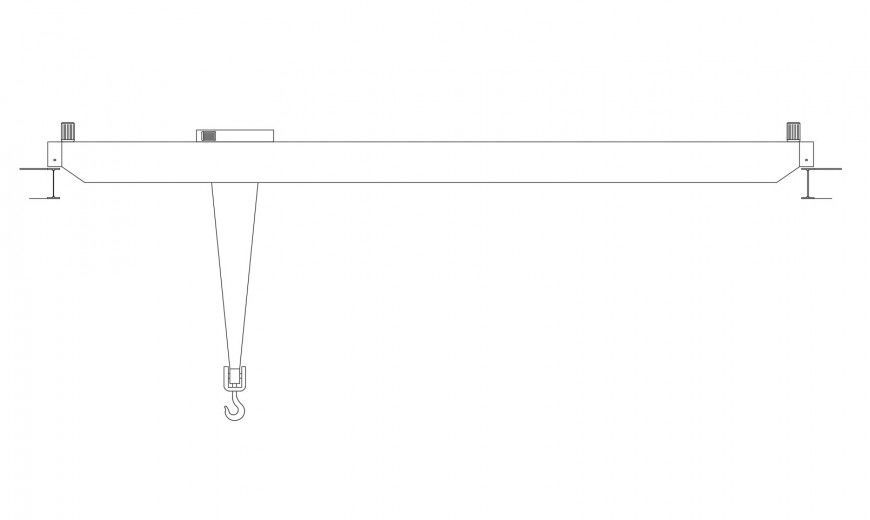 Dynamic weight measuring hook cad drawing details dwg file