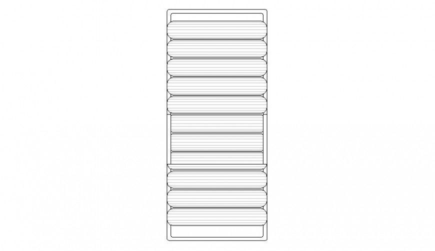 Dynamic wooden back rest chair top view elevation cad block details dwg file