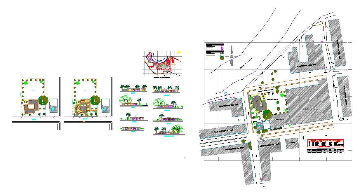 Police Station Detail DWG with Floor Layouts Elevations and Sections