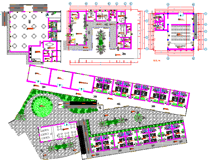 General Hospital AutoCAD DWG Layout with Master Plan and Floor Design