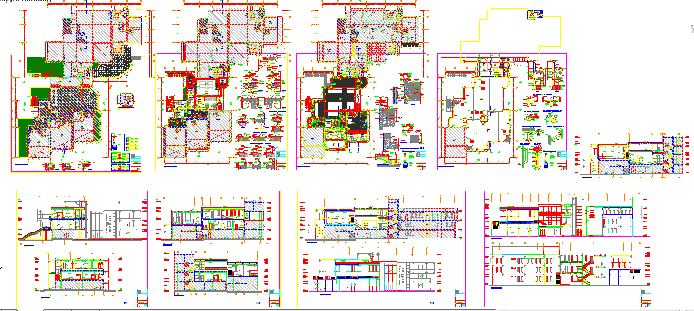 Municipal Corporate Office DWG File with Floor Plan Design Layout