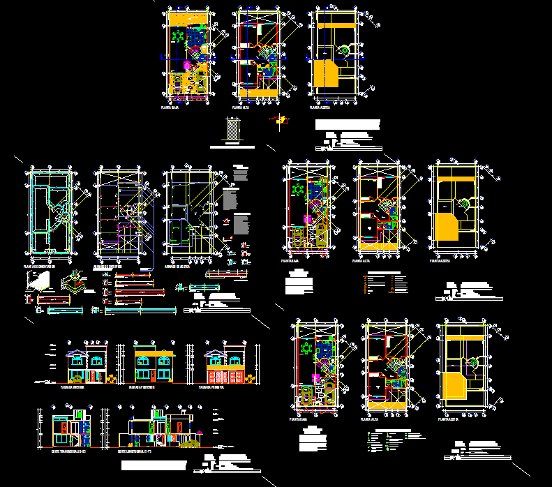 Modern Single Family Residential House AutoCAD DWG Design File