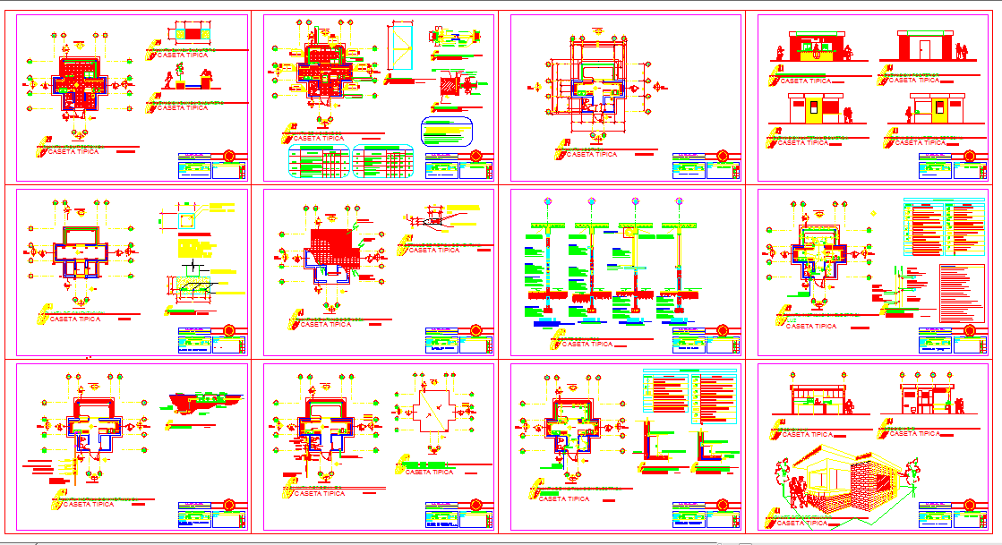 Building of university DWG file