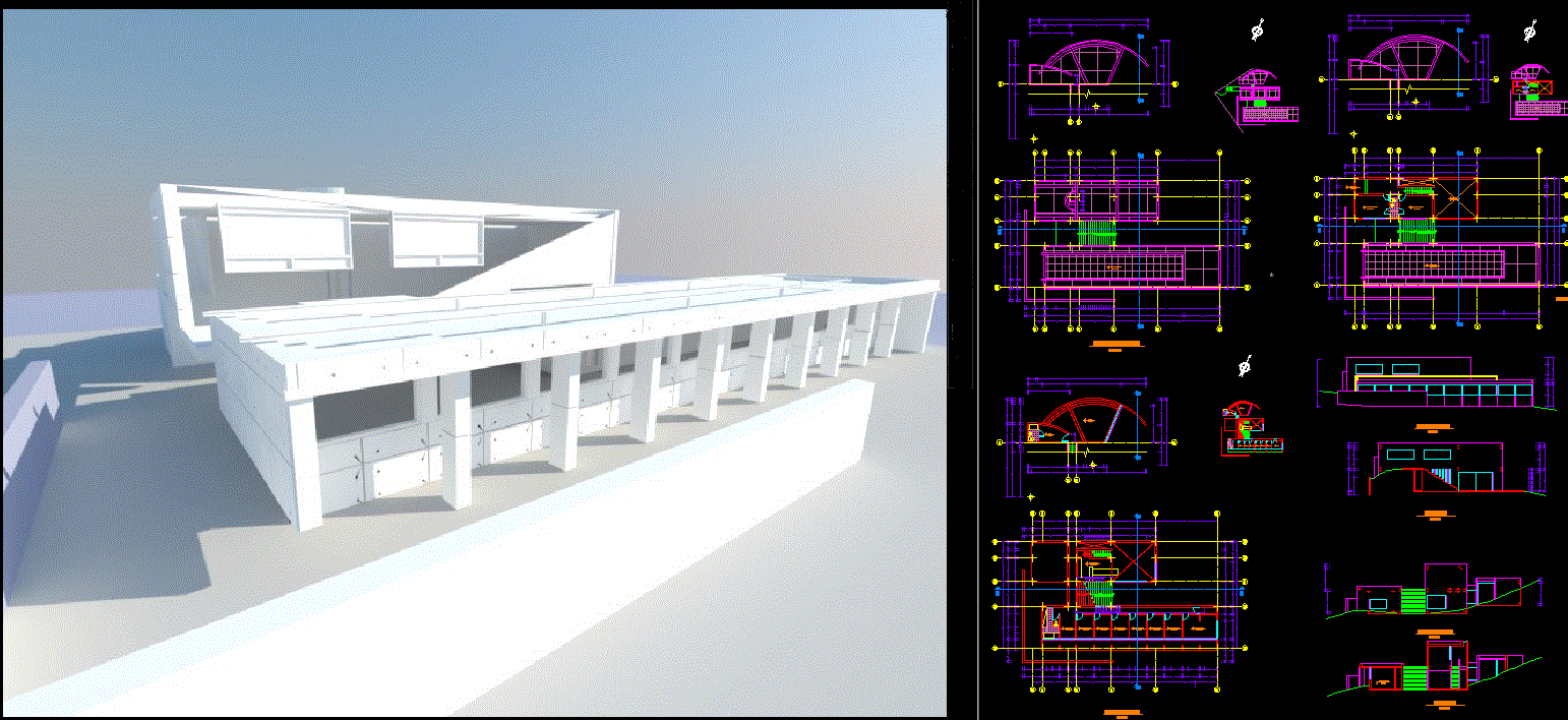 Koshino House Architectural CAD Drawings and Design Layout in DWG File
