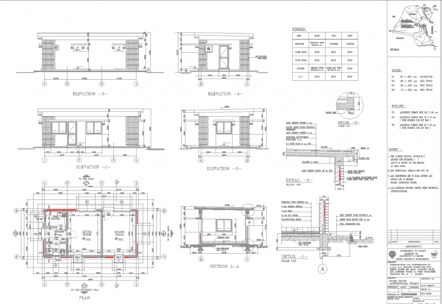 Earth gard house drawing in dwg file.