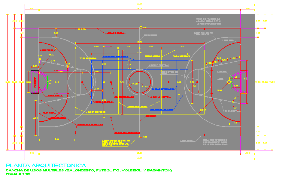 Sport Court Plan