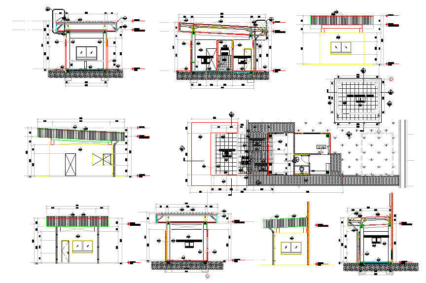Guard House design plan, security guard house design