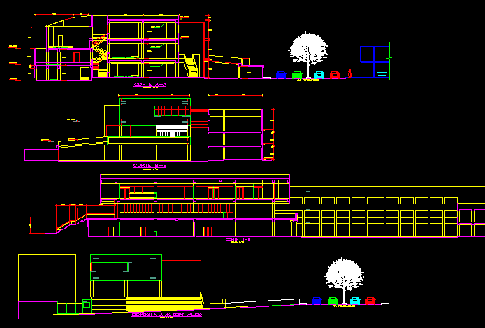 Villa Project CAD Drawing with Detailed 2D Architectural Layout