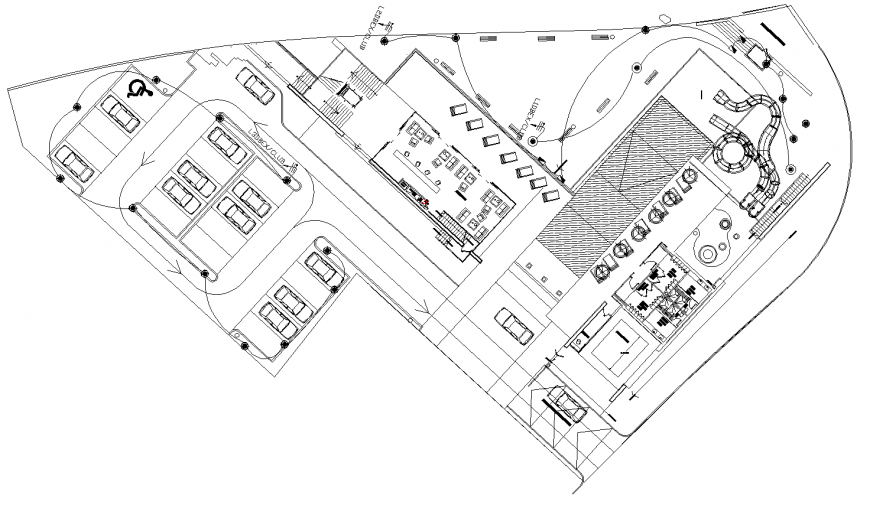 ELEC-Lighting club house drawing In dwg file.