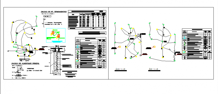 Electric installation design drawing of small house design drawing